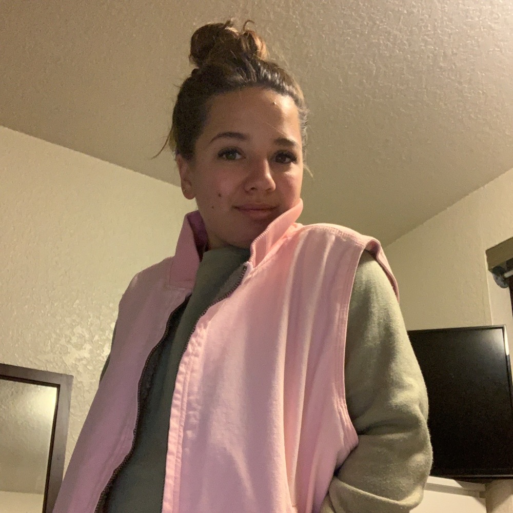 Berne pink insulated sherpa vest